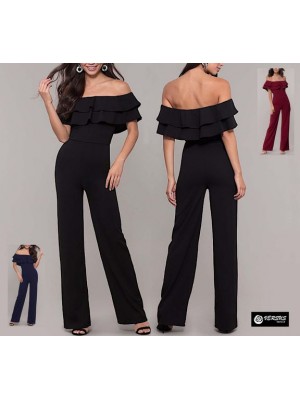 Tuta Donna Cerimonia Pantaloni Zampa Party Woman Jumpsuit 660062